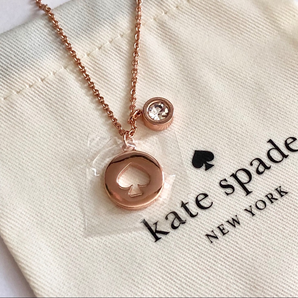 NEW! Kate Spade rose gold necklace - Picture 2 of 6